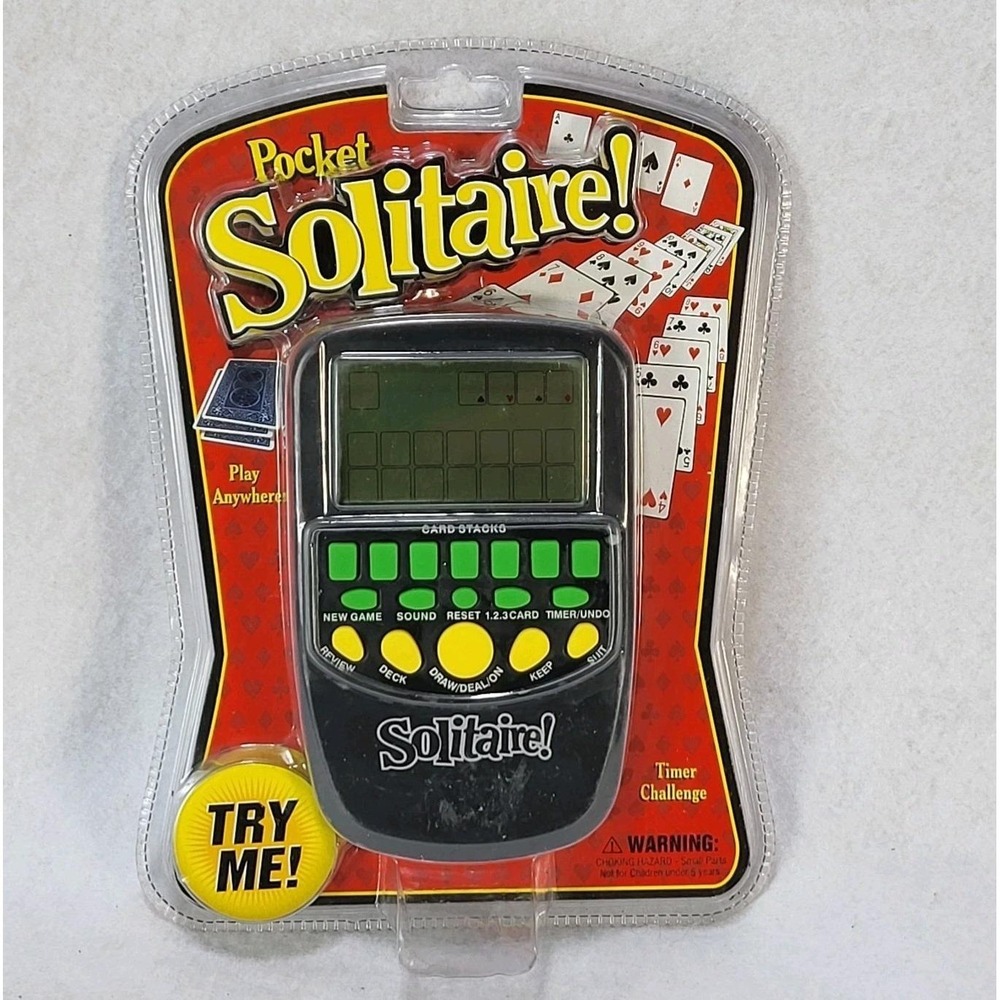 Westminster Pocket Arcade Solitaire Handheld Electronic Game Sealed 2003 NOS